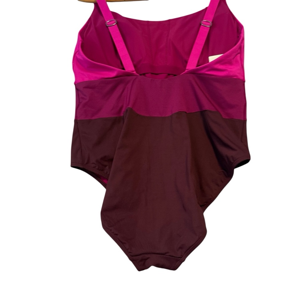 Athleta | Coastline One‎ Piece Swimsuit Electric Fuchsia Size L - Picture 7 of 11